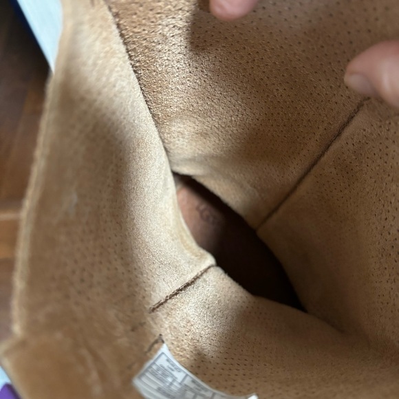 UGG Tawny Perforated Unlined Tan Suede Pull-On Mid-Calf Boot - Picture 9 of 9